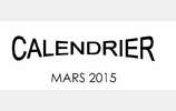 Calendrier Mars 2015