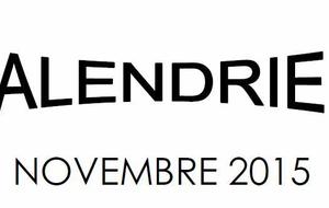 Calendrier Novembre 2015