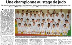 Les stagiaires de Charmes dans Vosges Matin