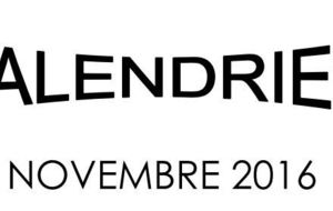 Calendrier du mois de novembre 2016