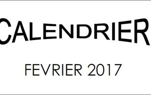 Calendrier février 2017