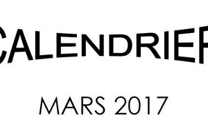 Calendrier mars 2017