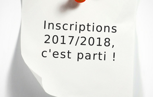 Inscriptions saison 2017/2018