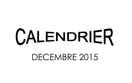 Calendrier Décembre 2015