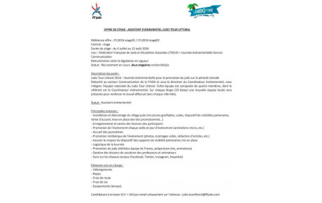 Offre de stage FFJDA
