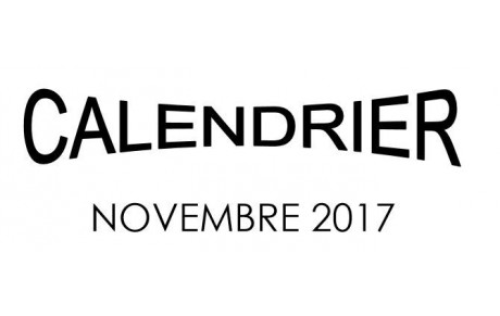 Calendrier novembre 2017